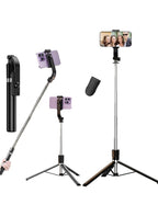 “3-in-1 Extendable Selfie Stick Tripod with Bluetooth , Adjustable Phone Holder, Portable Foldable Stand for iPhone & Android”