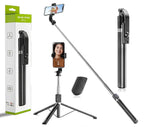 “3-in-1 Extendable Selfie Stick Tripod with Bluetooth , Adjustable Phone Holder, Portable Foldable Stand for iPhone & Android”