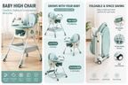 𝐁𝐚𝐛𝐲 𝐅𝐞𝐞𝐝𝐢𝐧𝐠 𝐇𝐢𝐠𝐡 𝐂𝐡𝐚𝐢𝐫 𝐅𝐨𝐥𝐝𝐚𝐛𝐥𝐞 𝐀𝐝𝐣𝐮𝐬𝐭𝐚𝐛𝐥𝐞  𝐏𝐨𝐫𝐭𝐚𝐛𝐥𝐞 𝐰𝐢𝐭𝐡 𝐑𝐞𝐦𝐨𝐯𝐚𝐛𝐥𝐞 𝐓𝐫𝐚𝐲 𝐟𝐨𝐫 𝐓𝐨𝐝𝐝𝐥𝐞𝐫𝐬