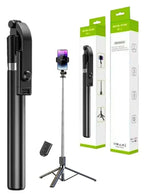 “3-in-1 Extendable Selfie Stick Tripod with Bluetooth , Adjustable Phone Holder, Portable Foldable Stand for iPhone & Android”